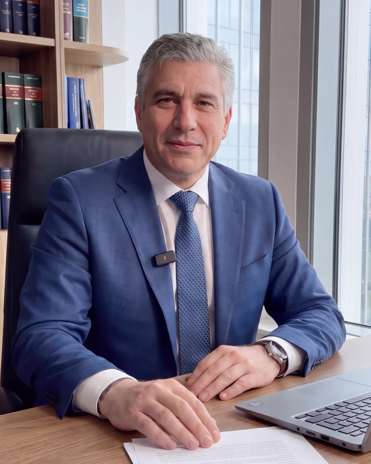 Mark Kramer ve své kanceláři